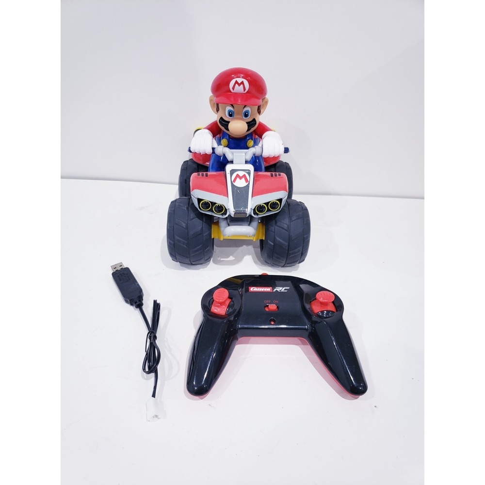 Carrera RC Super Mario Kart Mario Quad With Remote  & Charging Cable - Works